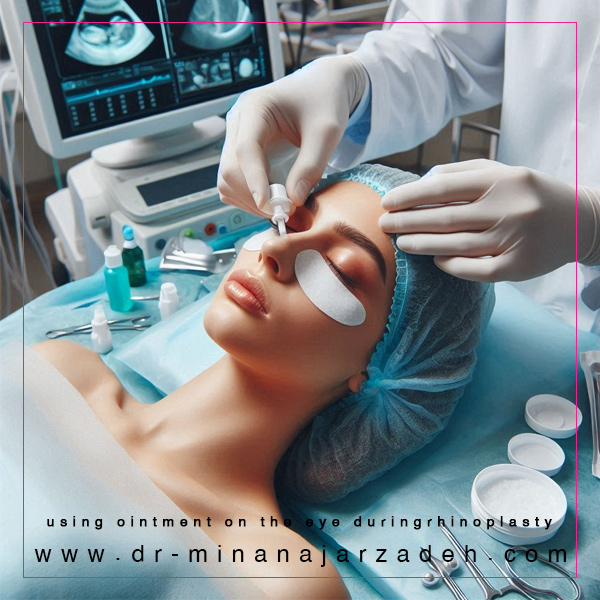 استفاده از پماد روی چشم در جراحی بینی + دکتر مینا نجارزاده